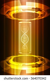 Digital illustration DNA structure