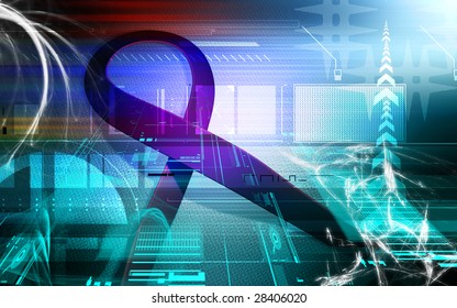 Digital illustration of HIV ribbon - Powered by Shutterstock