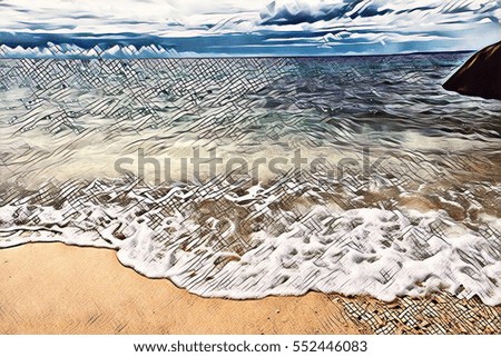 Similar – Image, Stock Photo cold coast Environment