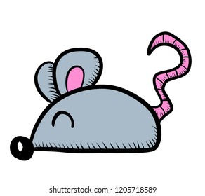 Digital Illustration Of A Mouse Doodle