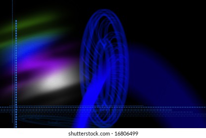Digital illustration of wheel background	