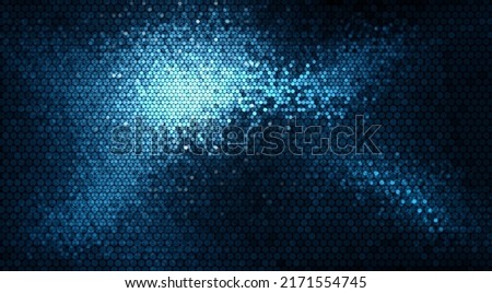 Digital light explosion sci-fi graphic background intelligent AI technology or beige blue gradient data network structure 商業照片 © 