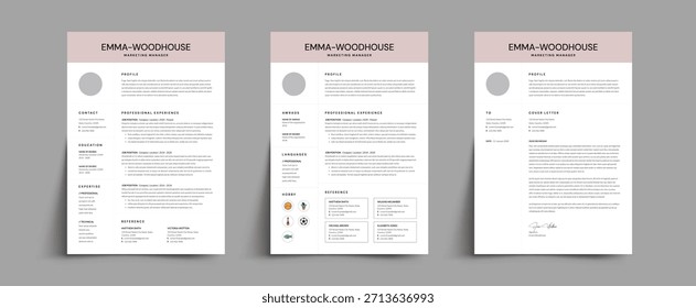 Digital Marketer Resume Template cv