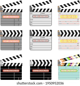 Digital Movie Clapper Board Set. Digital Movie Clapboard. Movie Slate Is A Digital Slate, Clapper Board, Shot Log, And Shot Notepad. Digital Version Of The Classic Movie Slate