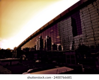 Digital Near infrared art from photograph of Shenzhen World Exhibition from Shenzhen. - Powered by Shutterstock