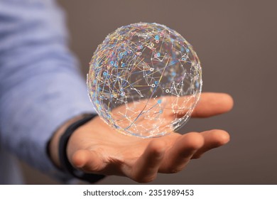  Digital Network and data concept