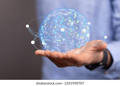  Digital Network and data concept