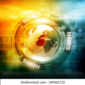 Digital News Background