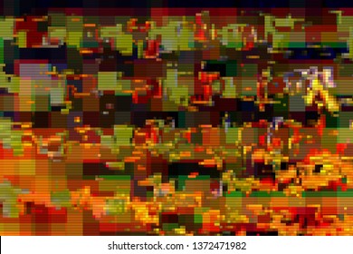 Digital Noise Background Glitch Screen Red Pattern,  Data Moshing.