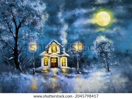 Similar – Image, Stock Photo Kevin alone in … Winter