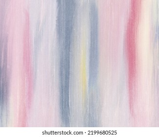 Digital Painted Pastel Colored Background. Pink, Blue, Yellow Gradient Brush Strokes. Backdrop For Overlay, Montage Or Cards, With Your Own Lettering. Abstract Illustration.