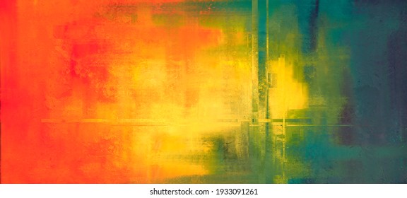 Digital Painting Background Abstract Painting Interior Stock