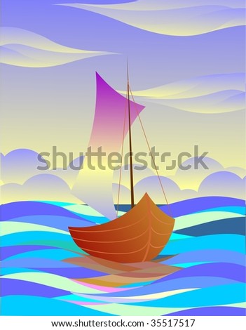 Similar – sailboat Beautiful Calm