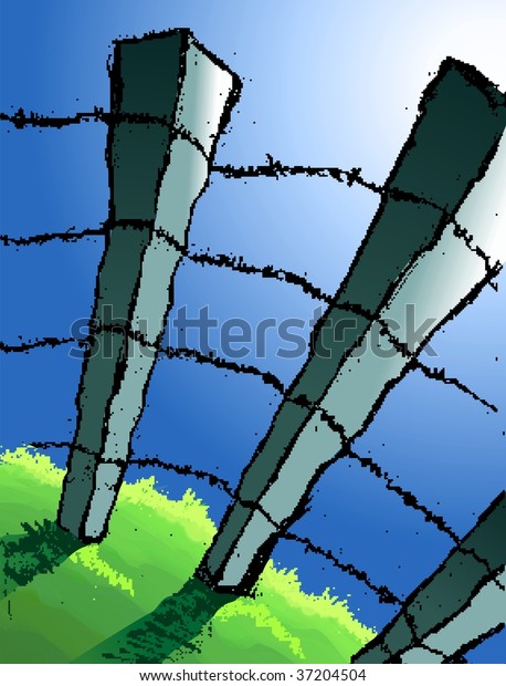 Digital painting of
divide of two
country	