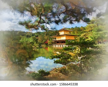 京都 金閣寺 のイラスト素材 画像 ベクター画像 Shutterstock