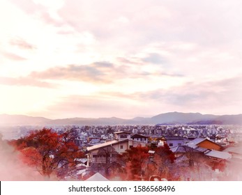 日本 風景 ハイアングル のイラスト素材 画像 ベクター画像