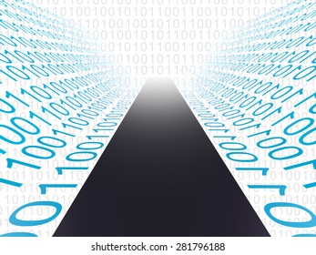 Digital Path Meaning Hi Tech And Data