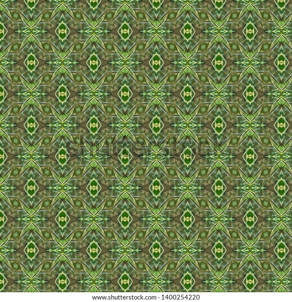 Digital Printable Scrapbook Paper Green Geometrical Stock Illustration ...