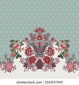 Digital Printed Fabric Geometric Design Pattern