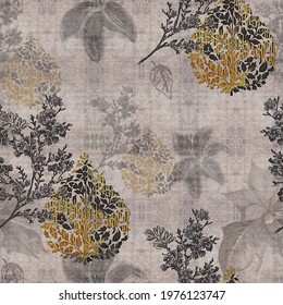 Digital Printing Textile Pattern Wallpaper Flower Allover 