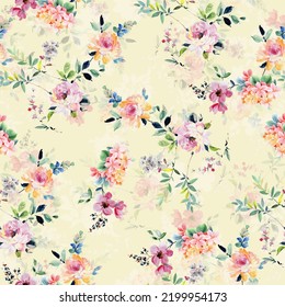 Digital Printing Textile Pattern Wallpaper Colorful Stock Illustration ...