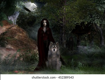 9,172 Woman and wolf Images, Stock Photos & Vectors | Shutterstock