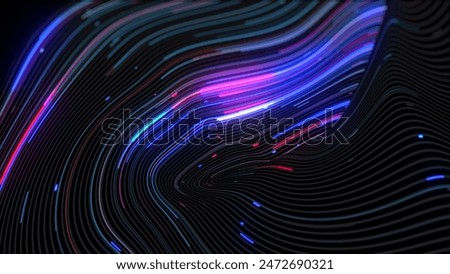 Digital River: Data Flowing Through Fiber Optics.
A digital river of data flows through fiber optics, visualized as a mesmerizing array of colorful lines and curves against a dark backdrop.