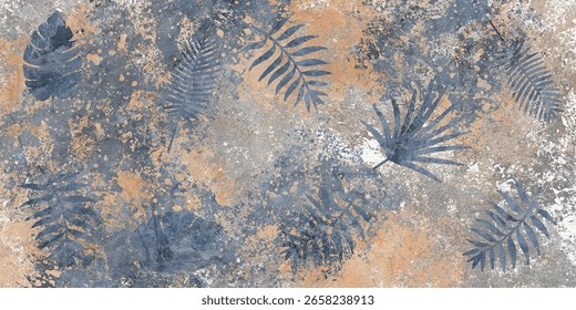 Digital Rustic Wall Tile Design, Geometric pattern, Abstract wall Décor. In Multi Colours. It can be used For Home Kitchen or Washroom Decoration.