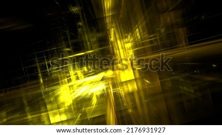 Digital space abstract glowing background. Digital technologies, data transmission, cloud computing. Metaverse in the digital world. 3d render