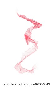 Digital Spring particles red and white background