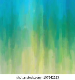 Digital Structure Of Painting. Abstract Oil Paint Blue Green Background