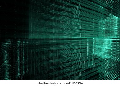 Digital technology abstract background. 3d illustration.