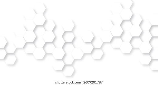 Digital technology background abstract hexagons background with lines. Hexagon grid tech pattern. Realistic vector abstract with honeycomb geometric cell texture for medicine science hexagon.