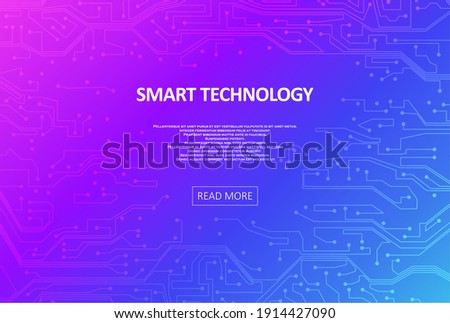 Digital technology background. Abstract tech representation. Colorful  graphic concept for your design