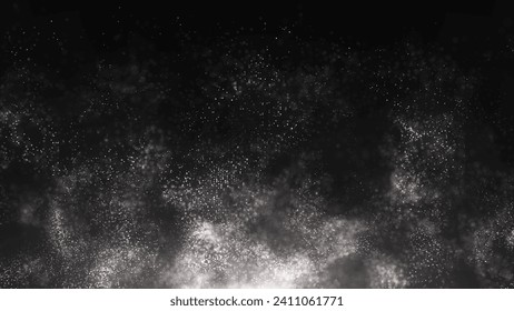 Digital technology background. Wave of glowing points. Futuristic background for presentation design. 3d rendering. 3D Illustration