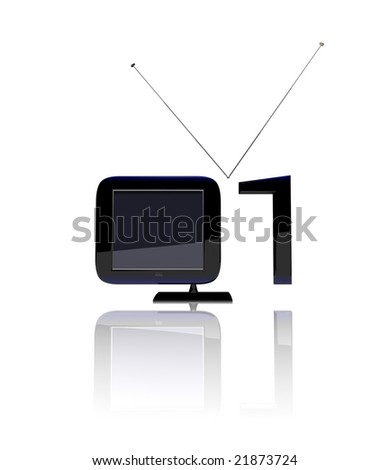 Digital television depicted as binary code.
