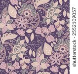 digital textile design allover pattern design floral pattern print