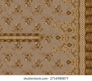 Digital textile design front back sleeves