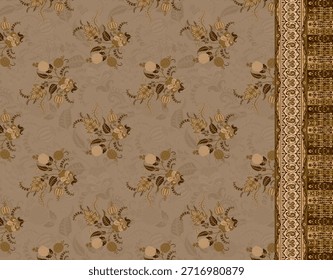 Digital textile design front back sleeves