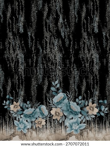 Digital textile design front back sleeves