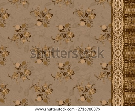 Digital textile design front back sleeves