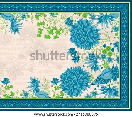 Digital textile design front back sleeves