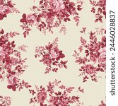 digital textile design Mughal art floral pattern and colourful and beautiful light colour 
