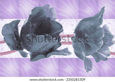 digital textile design ornament and pattern, Abstract line shape flowers geometric motif basic pattern continuous background. Oriental style damask floral tile modern lux fabric design textile swatch 