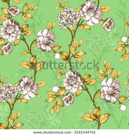 Digital And Textile Design Pattern Digital Motif Design Illustration Artwork for textile print For Textile Branding with watercolor flowers roses, floral texture. Design for cover, fabric, textile abs