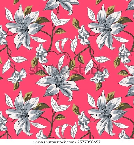 Digital And Textile Design Pattern Digital Motif Design Illustration Artwork for textile print For Textile Branding with watercolor flowers roses, floral texture. Design for cover, fabric, textile abs