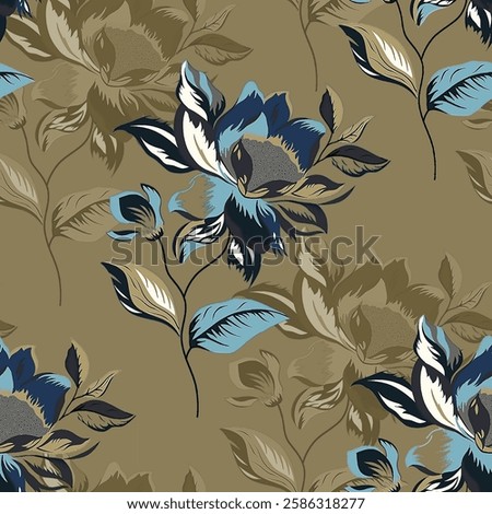 Digital And Textile Design Pattern Digital Motif Design Illustration Artwork for textile print For Textile Branding with watercolor flowers roses, floral texture. Design for cover, fabric, textile abs