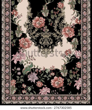 Digital Textile designS Front Back Salv and Dupatta Motifs