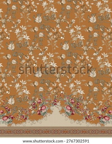 Digital Textile designS Front Back Salv and Dupatta Motifs