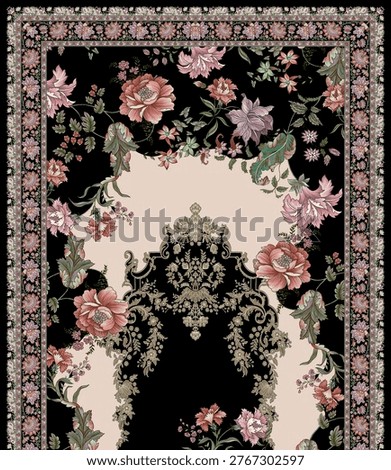 Digital Textile designS Front Back Salv and Dupatta Motifs